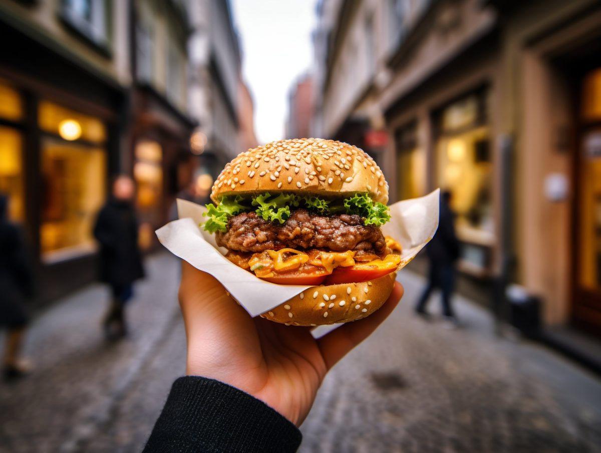 Burger in the city