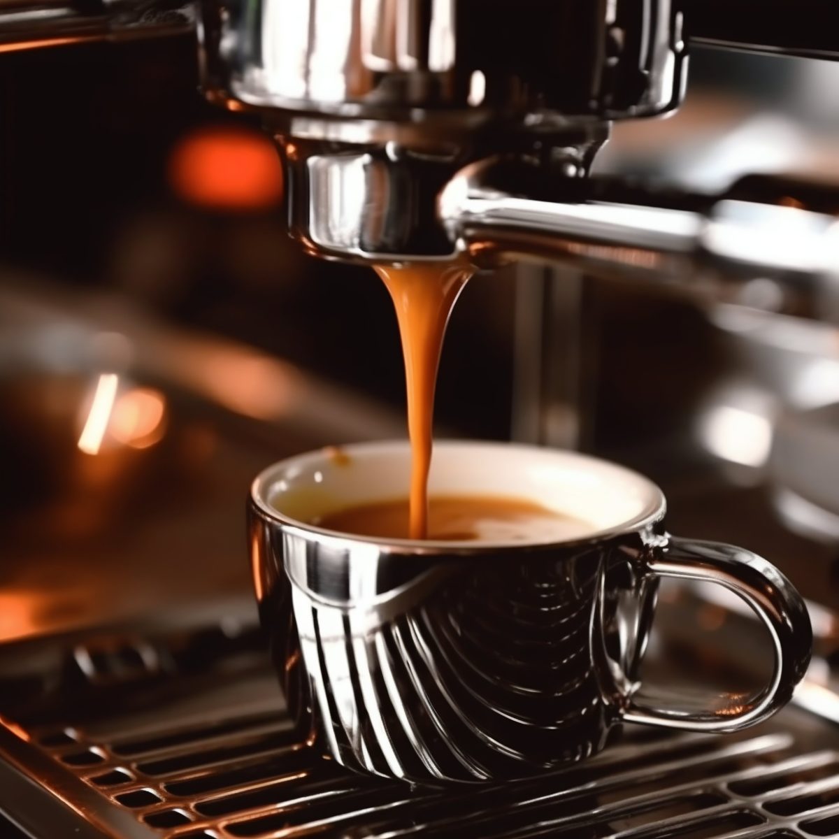 Espresso machine brewing