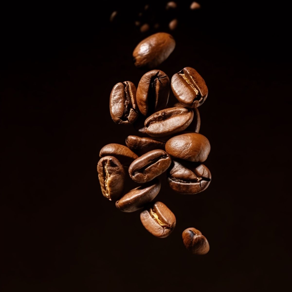 Flying coffee beans