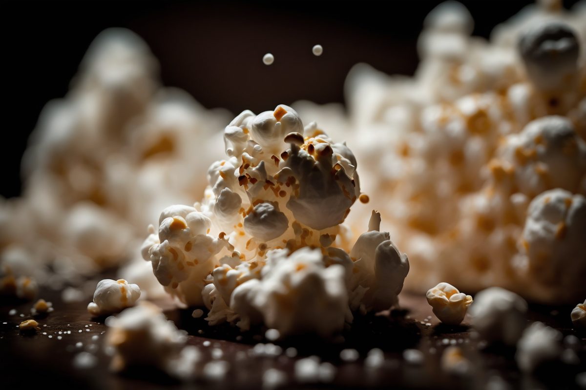 Fresh popcorn detail