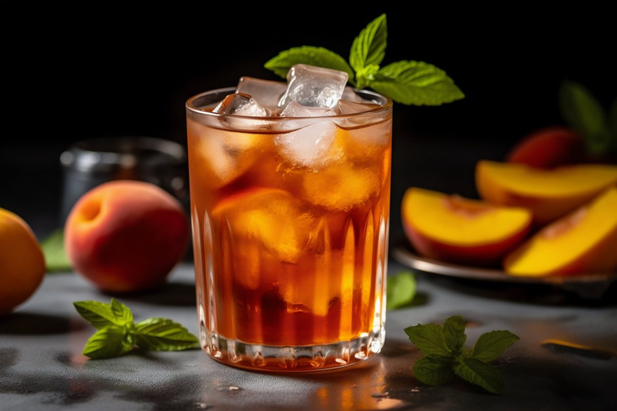 Glass of ice tea