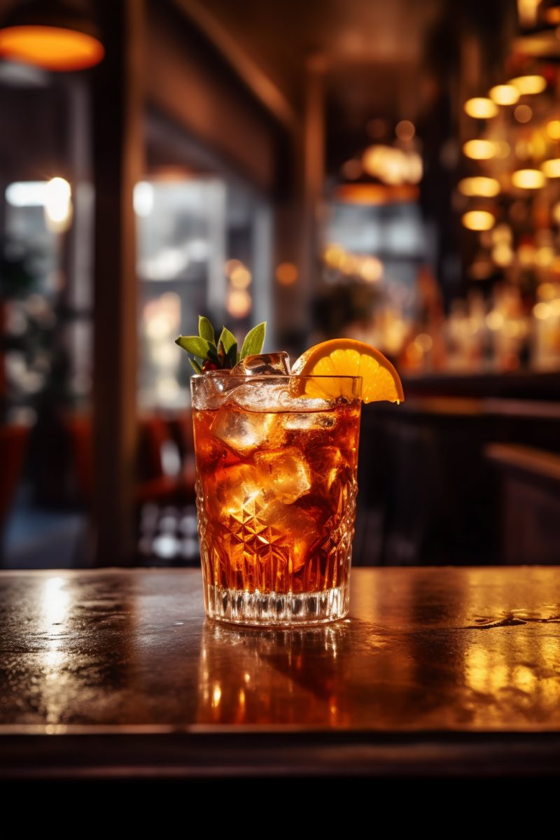 Lemon tea cocktail