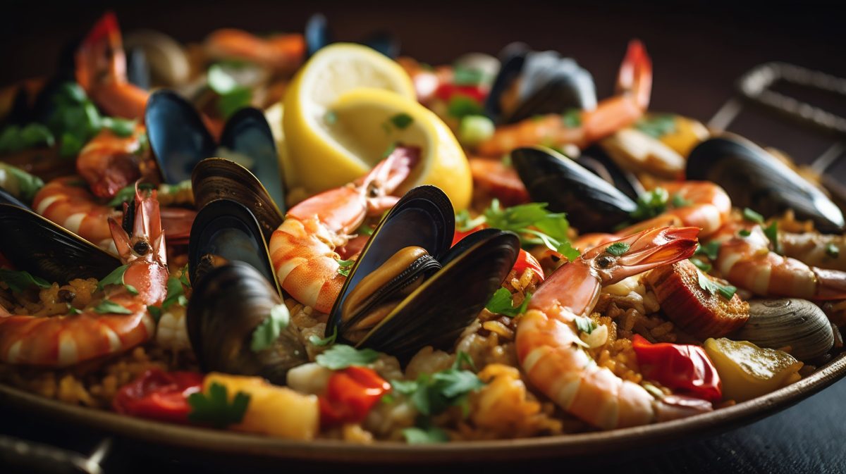 Paella close-up
