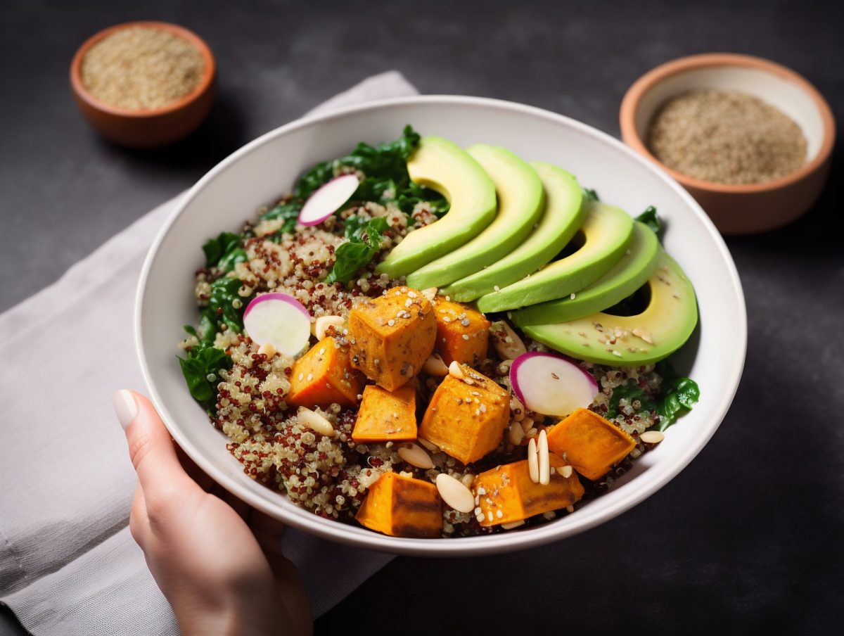 Quinoa avocado salad