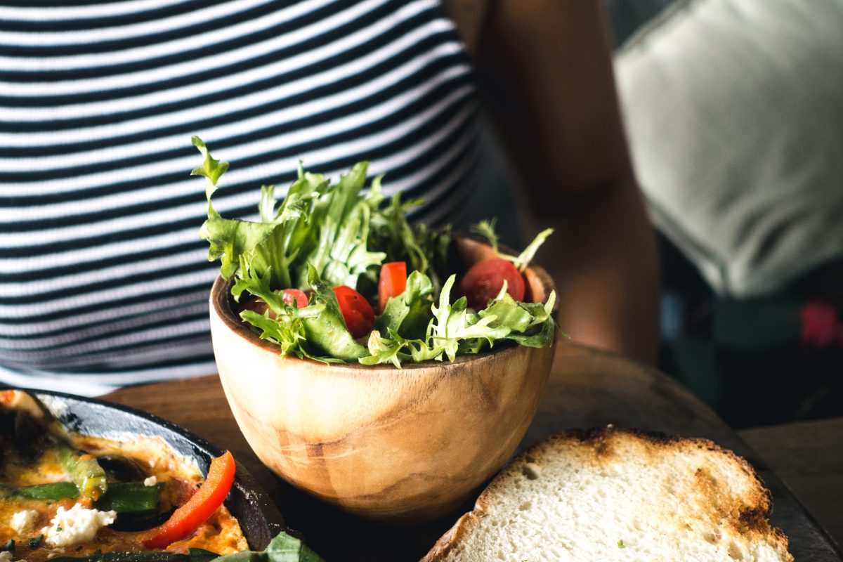 Small vegetable side salad