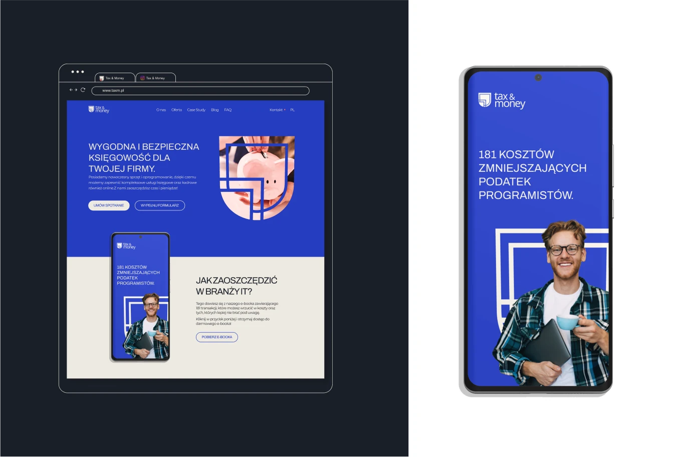 Digital designs - web design and e-book cover