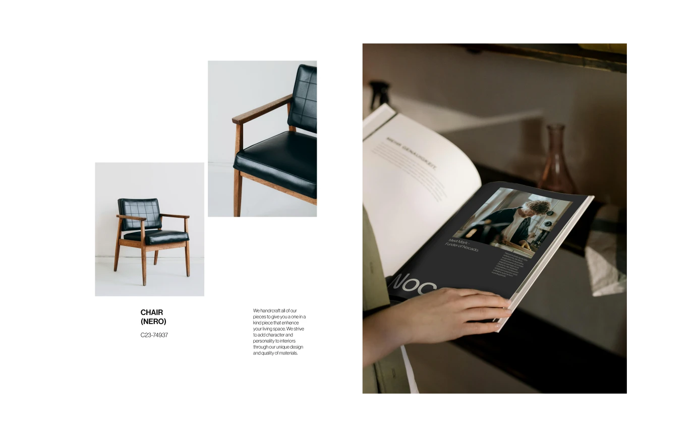 Nocado - Magazine designs for a furniture stroe
